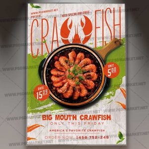 Download Crawfish Day Flyer - PSD Template