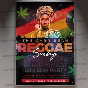Download Reggae Sundays Flyer - PSD Template