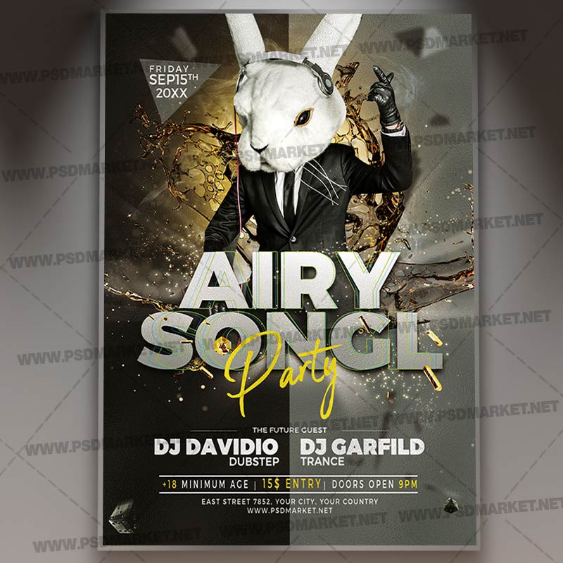 Download Special Guest Party Flyer - PSD Template