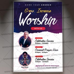 Download Worship Flyer - PSD Template