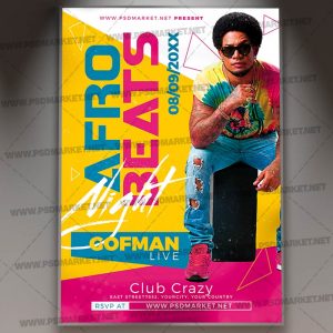 Download Afro Beats Flyer - PSD Template