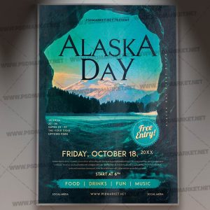 Download Alaska Day Flyer - PSD Template