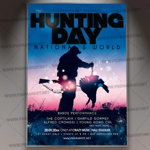 Download Hunting Day Flyer - PSD Template