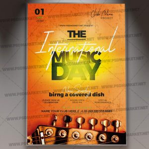 Download International Music Day - PSD Template