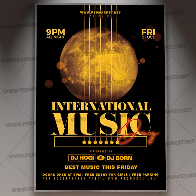 Download Music Day Flyer - PSD Template