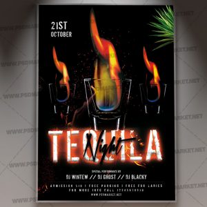 Download Tequila Night Flyer - PSD Template
