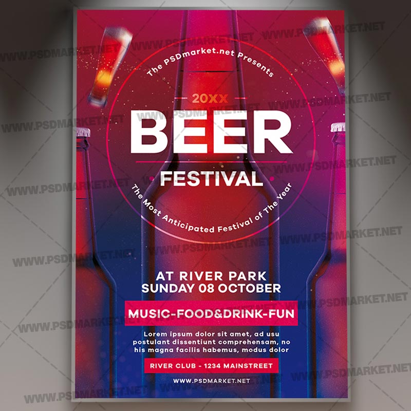 Download Beer Festival Flyer - PSD Template