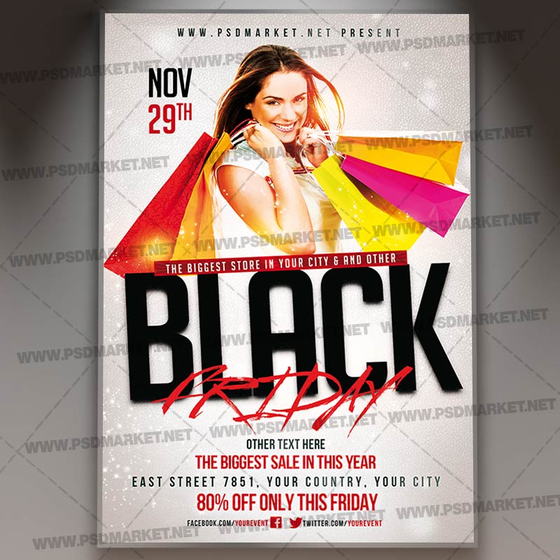 Download Black Friday Sale Event Flyer - PSD Template
