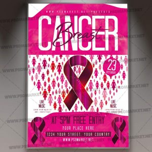 Download Breast Cancer Day Flyer - PSD Template