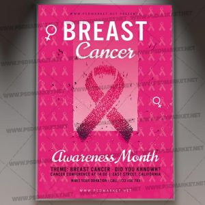 Download Breast Cancer Month Flyer - PSD Template