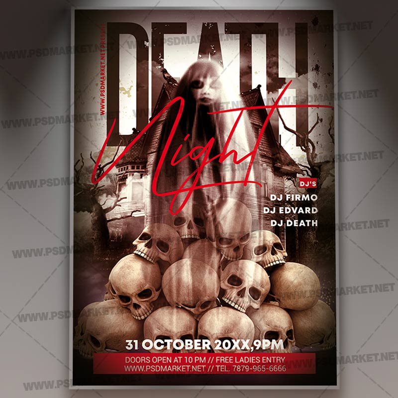 Download Death Night Event Flyer - PSD Template