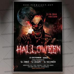 Download Halloween Ball Flyer - PSD Template