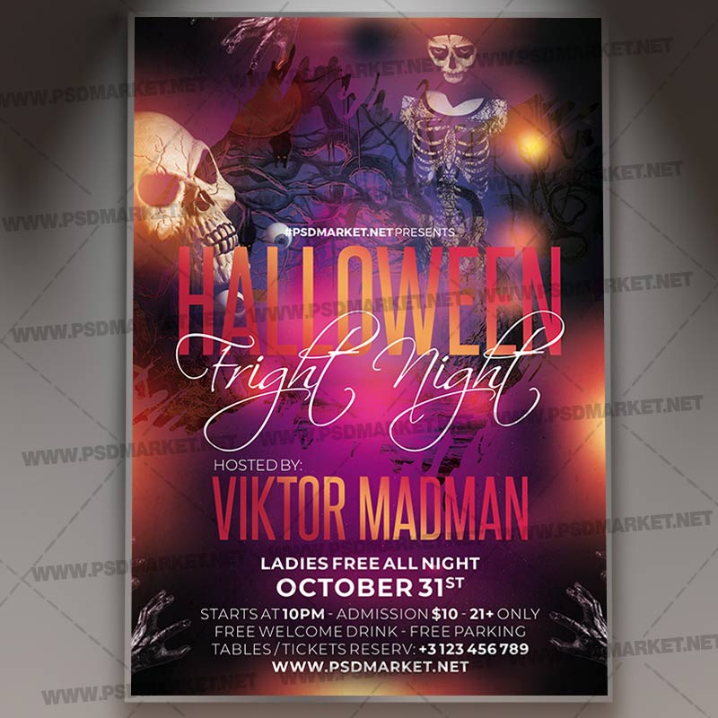 Download Halloween Fright Flyer - PSD Template