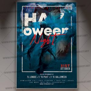 Download Halloween Night Event Flyer - PSD Template