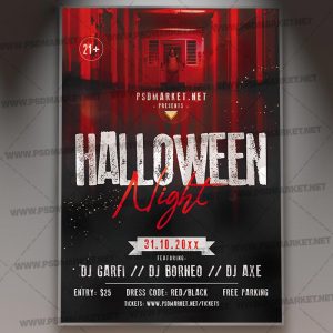 Download Halloween Night Party Flyer - PSD Template