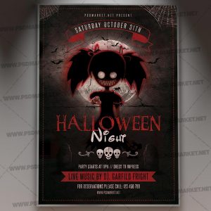 Download Halloween Scary Flyer - PSD Template