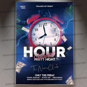 Download Happy Hour Party Night Flyer - PSD Template