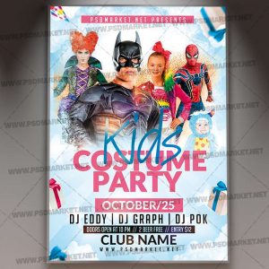 Download Kids Costume Party Flyer - PSD Template