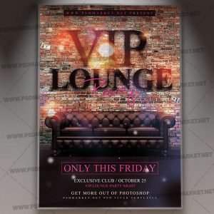 Download Lounge Party Flyer - PSD Template