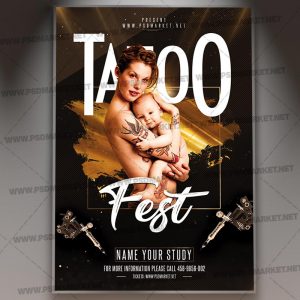 Download Tattoo Fest Flyer - PSD Template