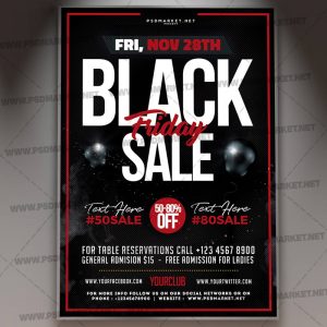 Download Black Friday Offer Event Flyer - PSD Template