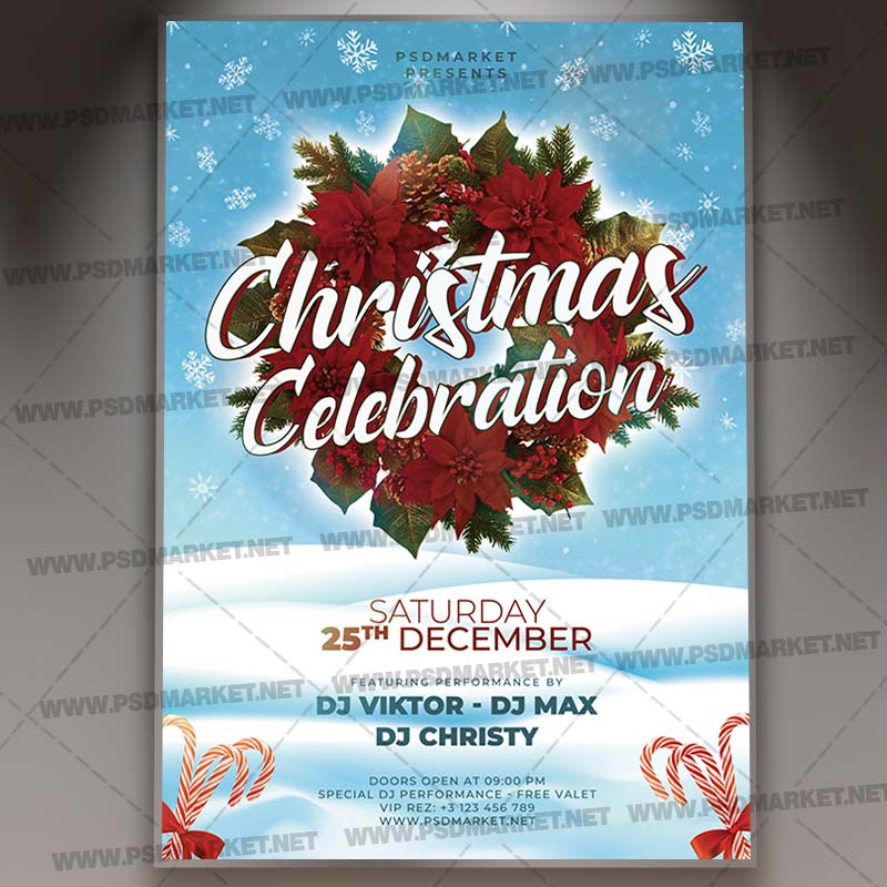 Download Christmas Celebration 2020 Flyer - PSD Template