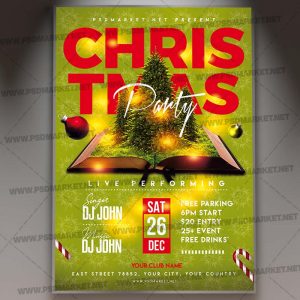 Download Christmas Party Event Flyer - PSD Template