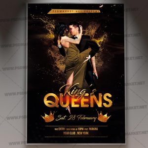 Download Kings Queens Event Flyer - PSD Template