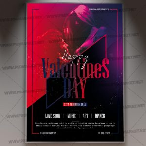 Download Valentines Day Party Event Flyer - PSD Template