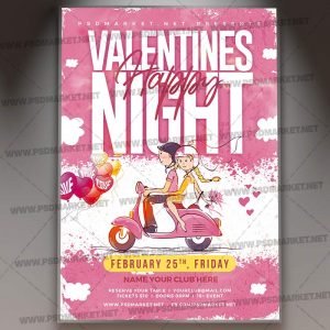 Download Valentines Night Event Flyer - PSD Template