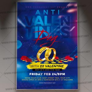 Download Anti Valentines Day Flyer - PSD Template