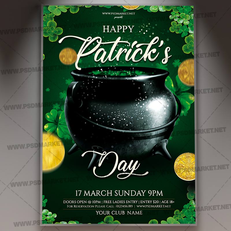 Download Happy Patricks Day Template - Flyer PSD