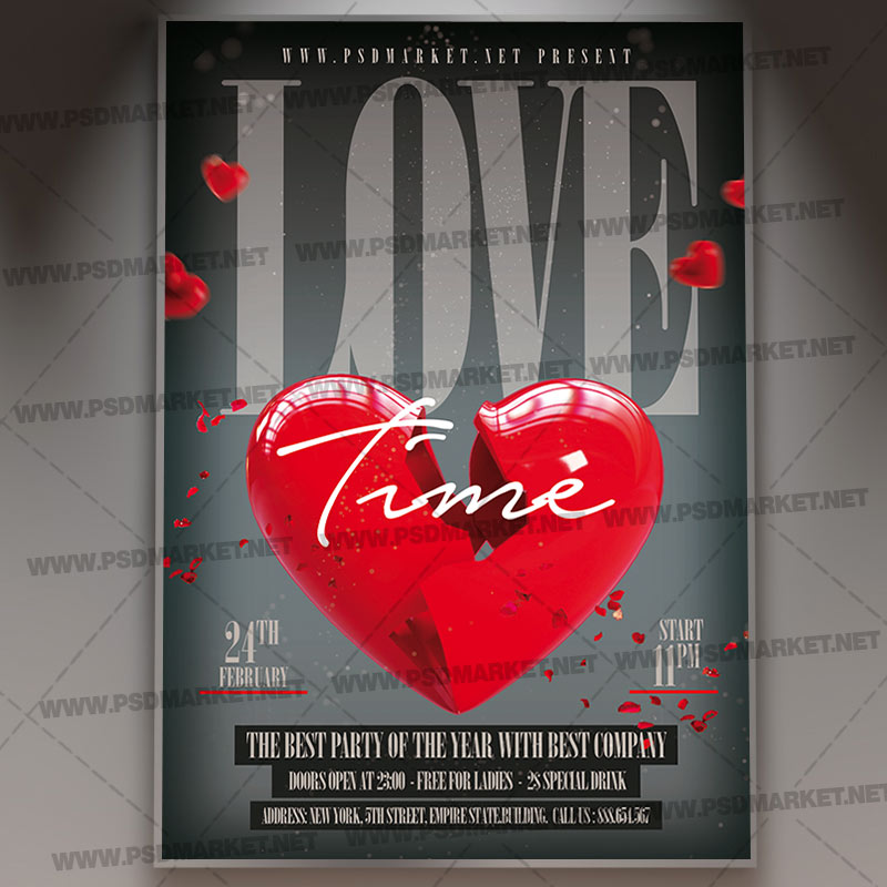 Download Love Day Fest Template - Flyer PSD