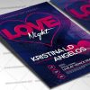Download Love Night Minimal Template - Flyer PSD-2