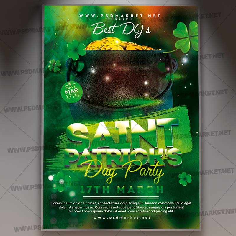 Download Patricks Day Template - Flyer PSD