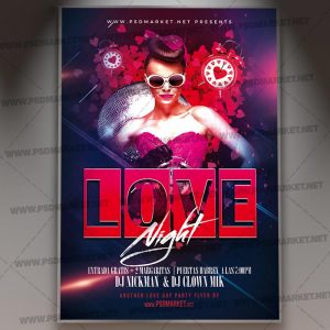 Download Valentines Day Template Flyer PSD