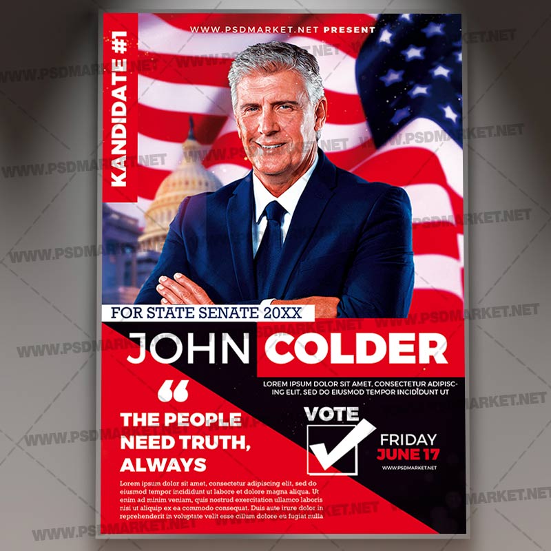 Download Political Template - Flyer PSD