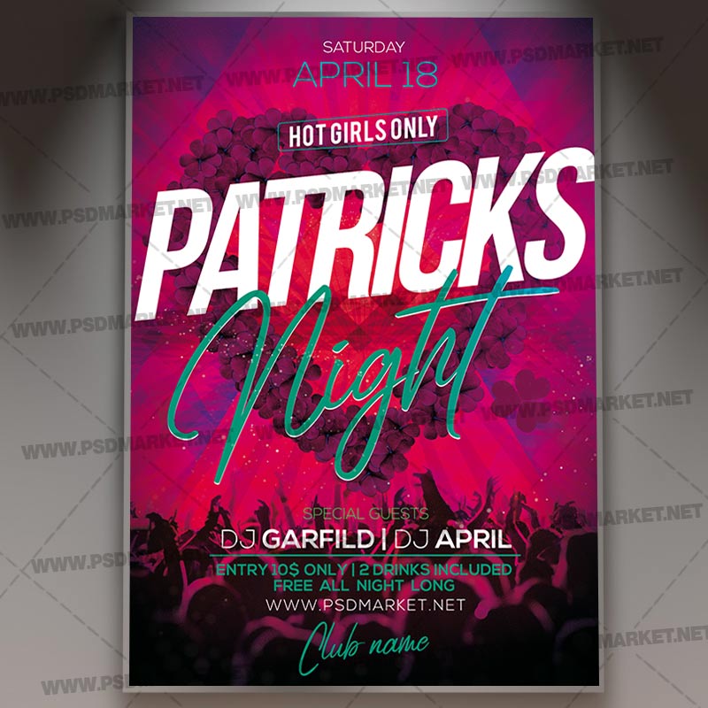 Download Saint Club Patricks Event Template - Flyer PSD