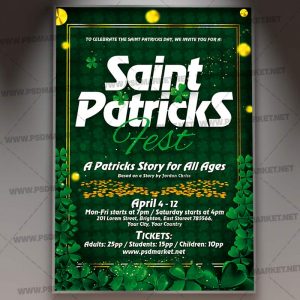 Download Saint Patricks Fest Template - Flyer PSD