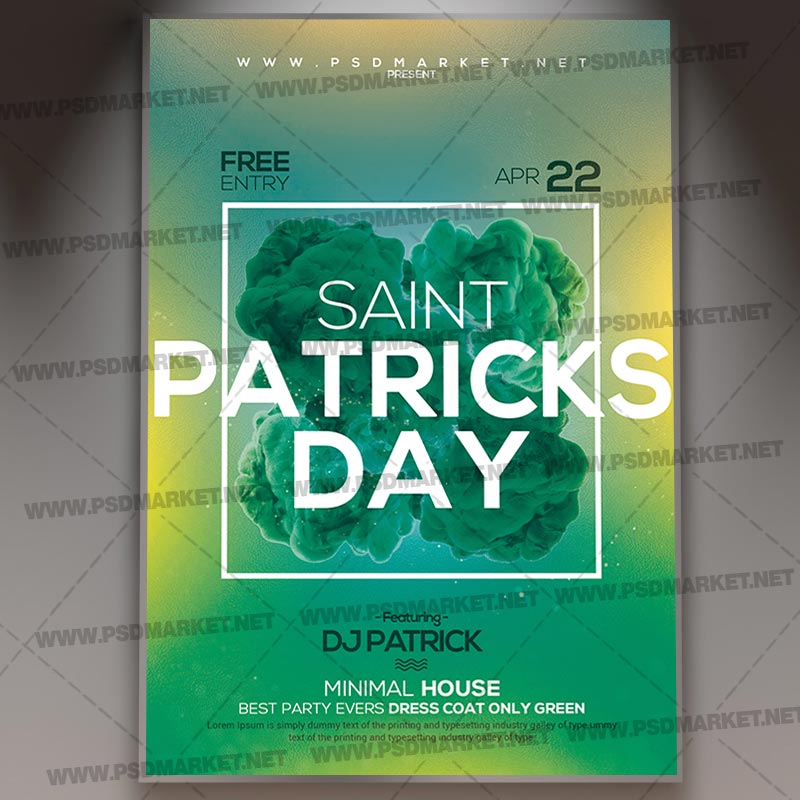Download St Patricks Club Night Template - Flyer PSD