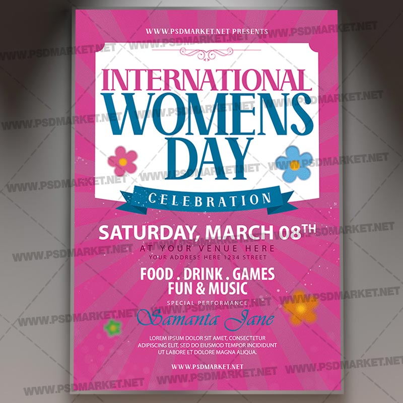 Download Womens Day Celebration Template - Flyer PSD