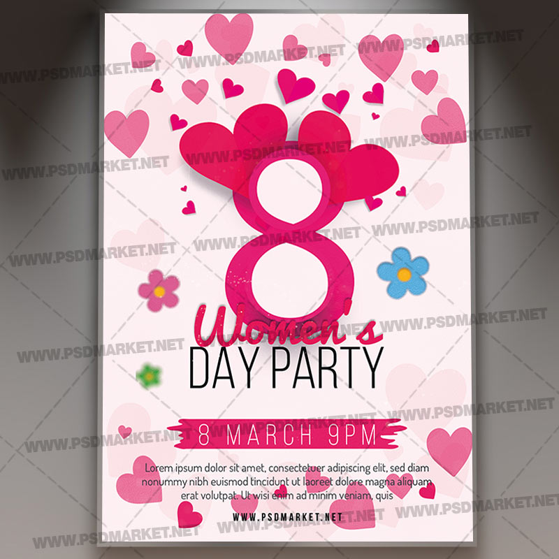 Download Womens Day Night Party Template - Flyer PSD