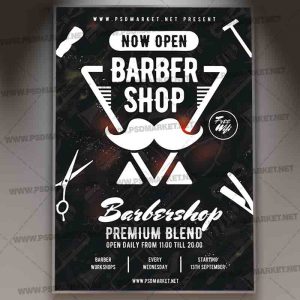 Download Barber Shop Event Template - Flyer PSD