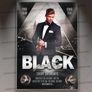 Download Black Event Template - Flyer PSD