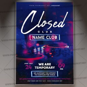 Download Closed Club Template - Flyer PSD