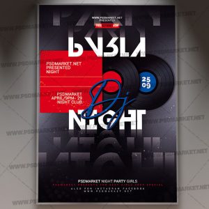 Download DJ Night Party Event Template - Flyer PSD