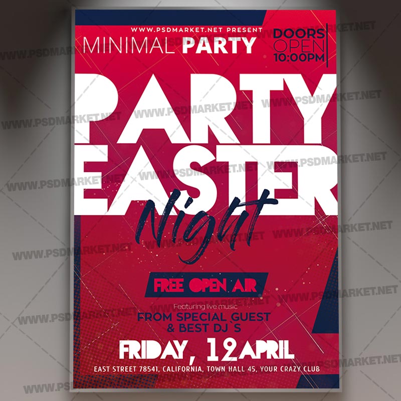 Download Easter Night Event Template - Flyer PSD