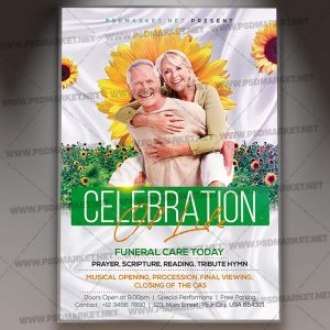 Download Funeral Template - Flyer PSD