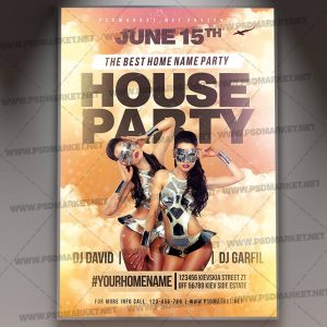 Download House Party Template - Flyer PSD