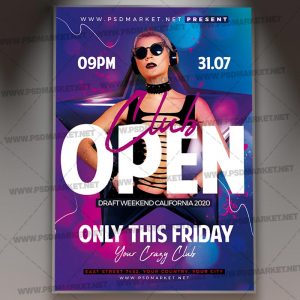 Download Open Club Template - Flyer PSD